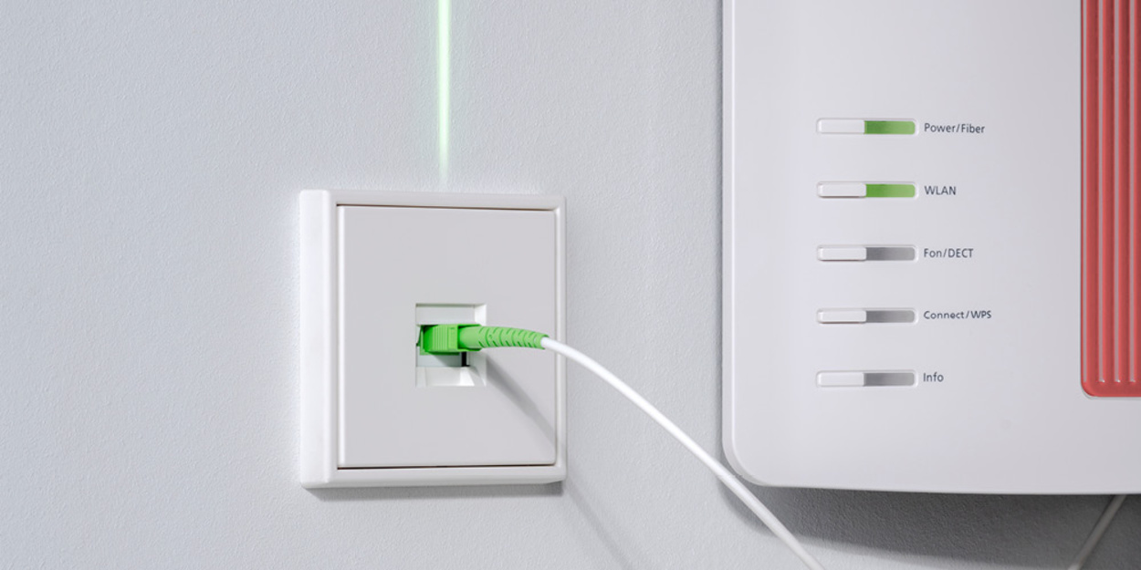 Die neuen Glasfaser-Anschlussdosen bei Stefan Kiessling Elektrotechnik in Münchberg